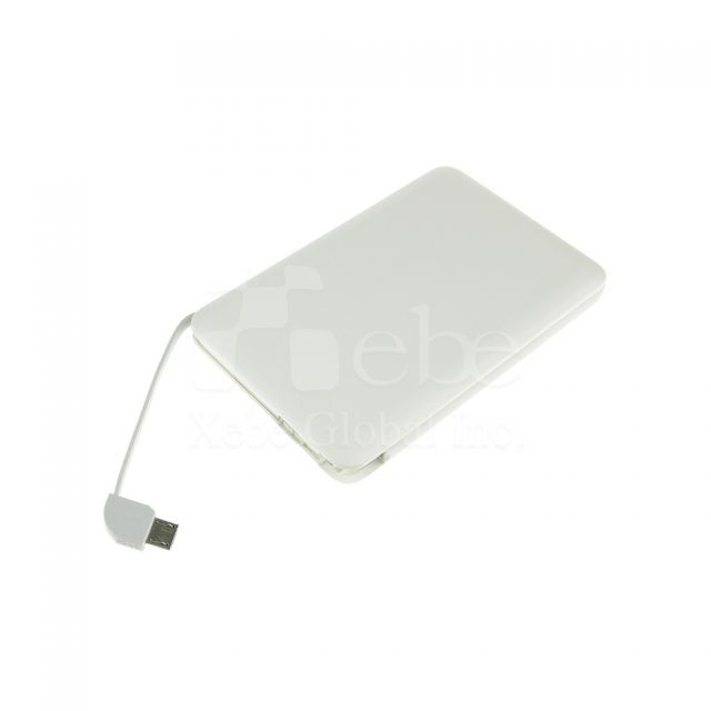 Custom power bank with one cable 