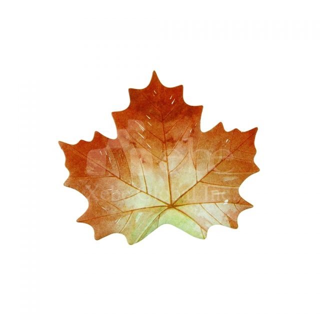 Red maple sticky notes 
