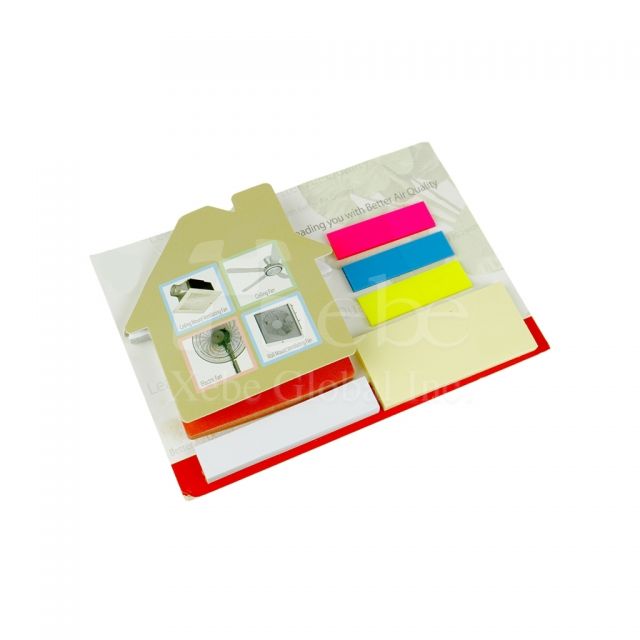 Custom house shaped sticky notes set 
