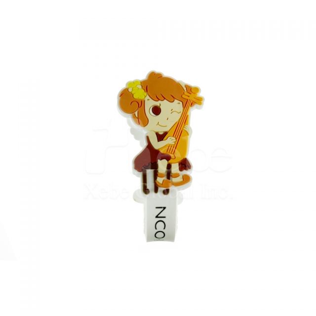 Custom cute girl cable winder 