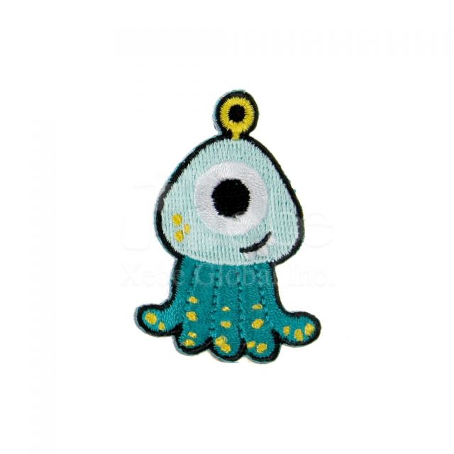 Cute alien electric embroidery fridge magnets