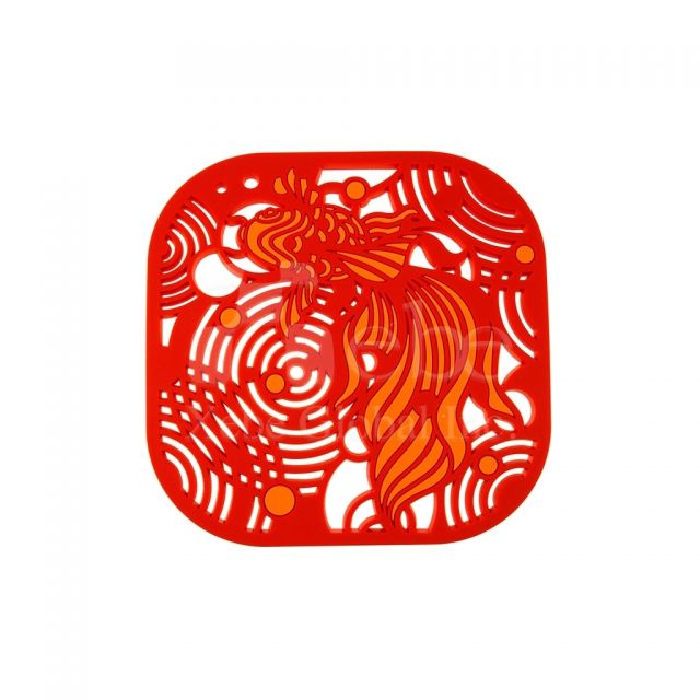 Goldfish hollow out coasters 