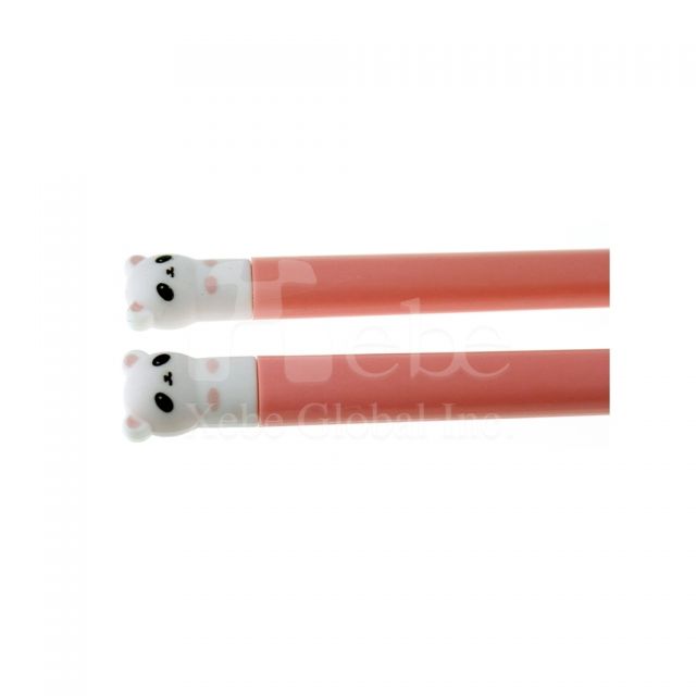 Custom cute pink panda chopsticks