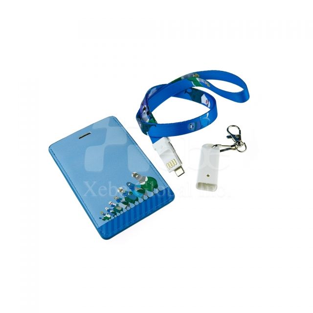 Mailman pigeon leather ID card holder  
