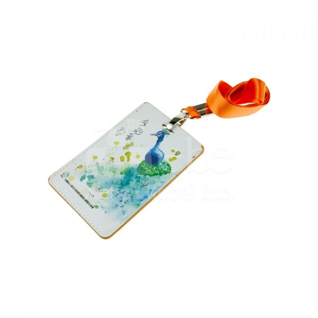 Custom peacock ID holder