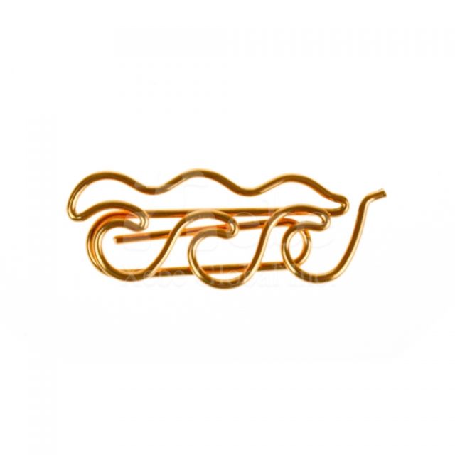 Wave shaped paperclip