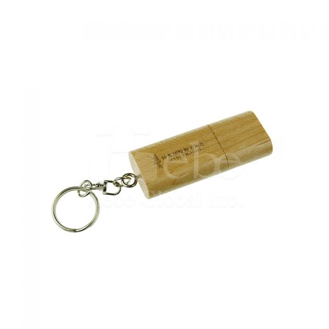 Key ring wooden USB 