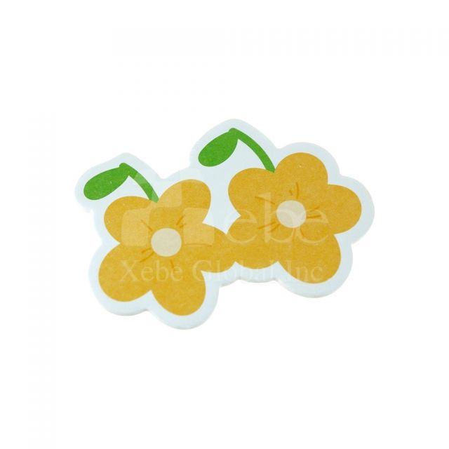 Custom flower sticky notes