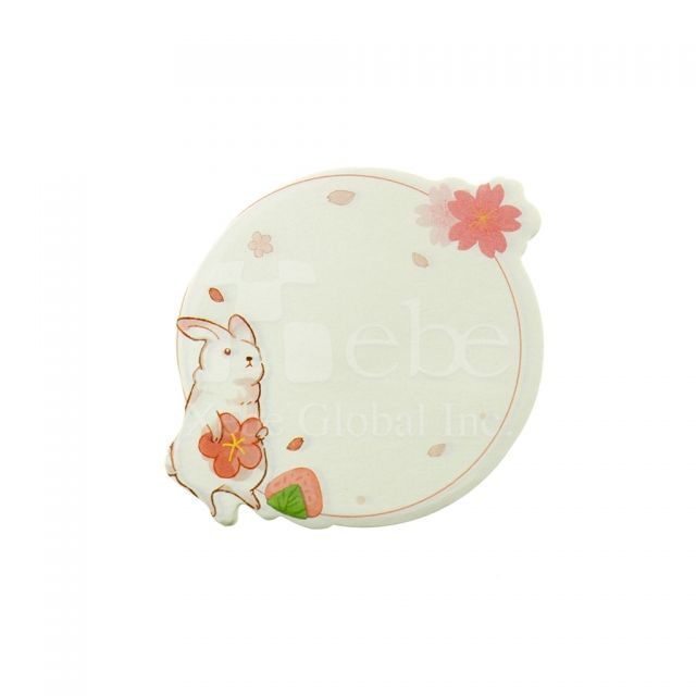 Cute rabbit custom sticky notes 