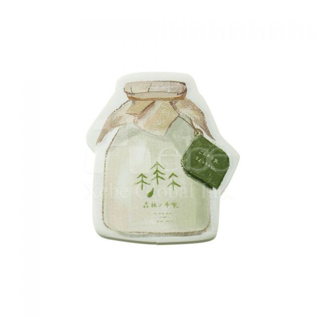 Forest bottle shape sticky notes  