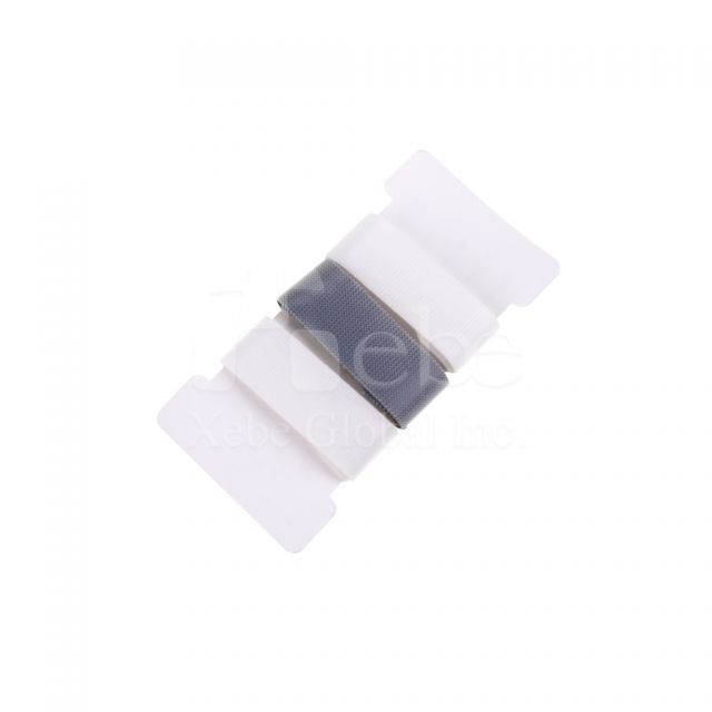 Custom logo hook-and-loop fastener cable winder organizer 