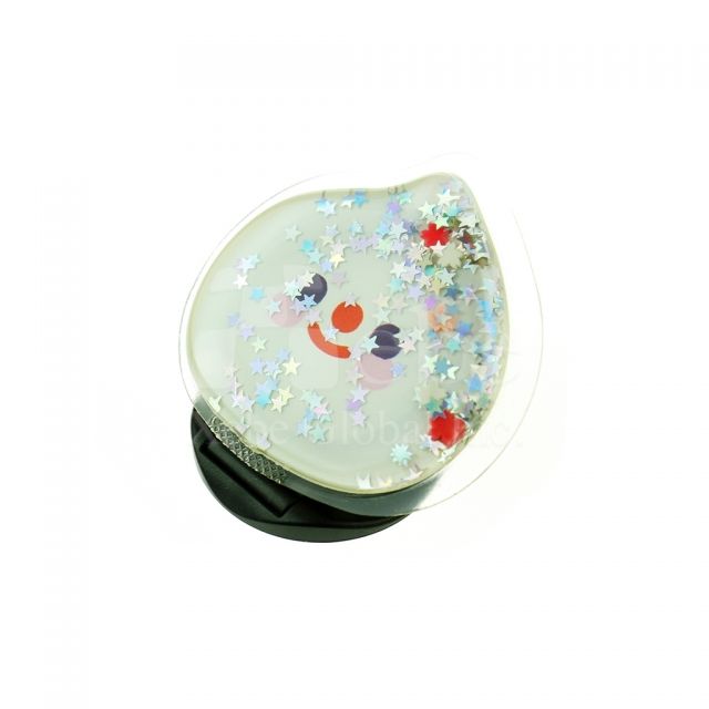Drop liquid glitter airbag phone holder 