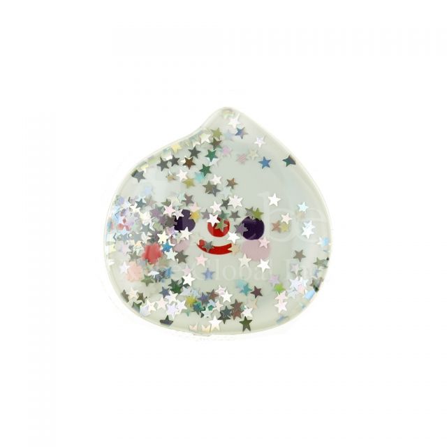 Drop liquid glitter airbag phone holder 
