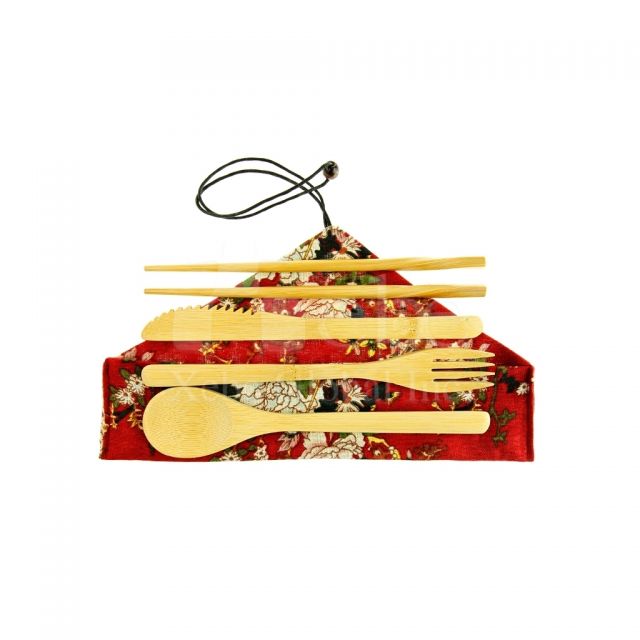 Custom bamboo flatware set maker 