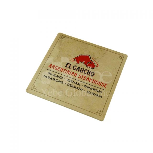 Kraft paper style coaster 