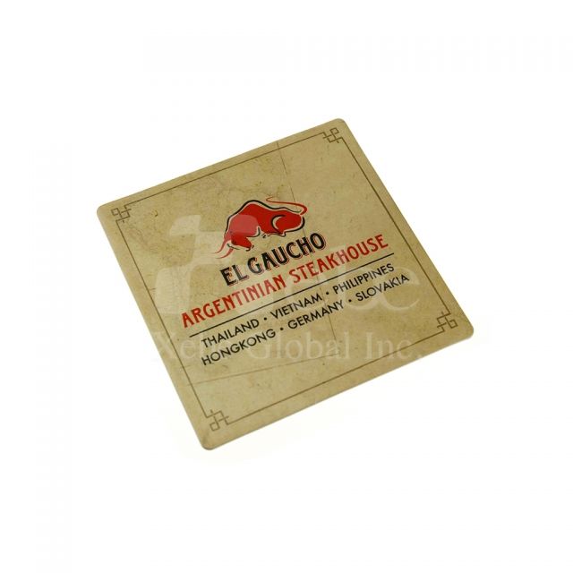 Kraft paper style coaster 