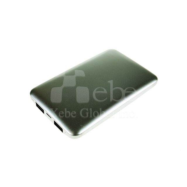 Pretty silver custom portable charger