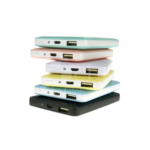 Custom logo printable lightly portable charger 