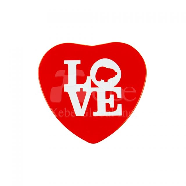 Custom heart shaped magnet 