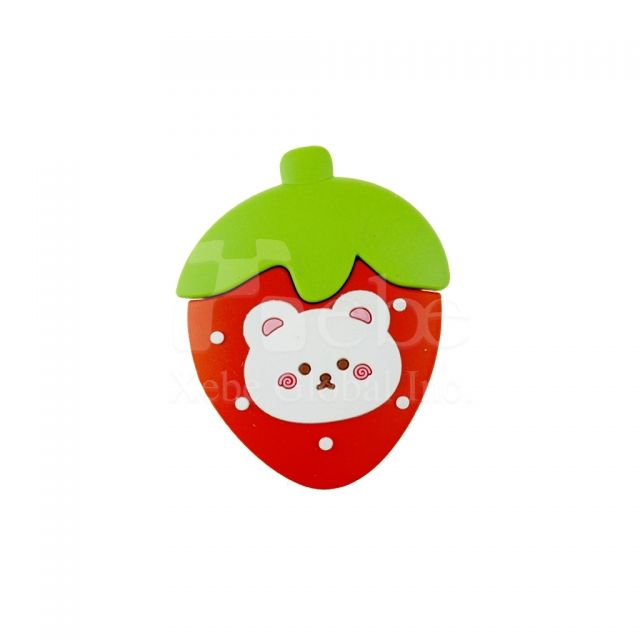 Custom strawberry folded phone holder 