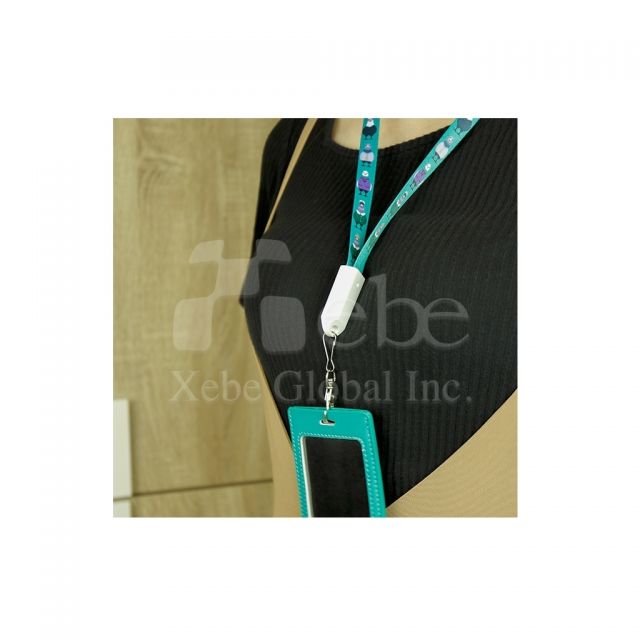Custom 3 in 1 lanyard charging cable 
