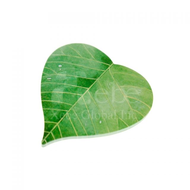 Heart leaf sticky memo  
