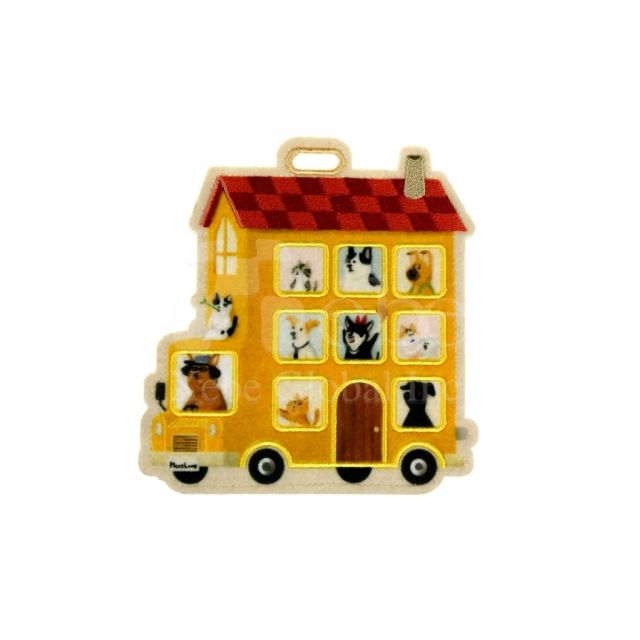 Custom pet house card holder 
