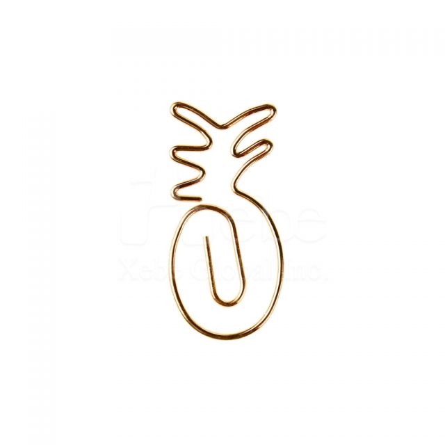 Golden pineapple paperclip 