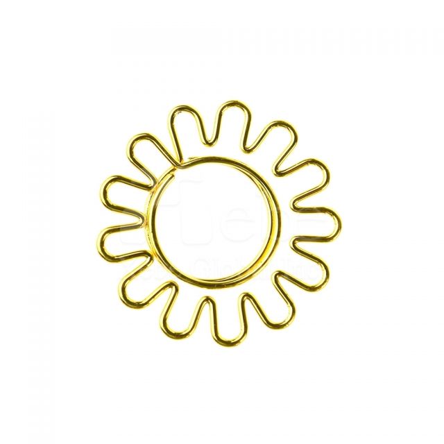 Sun shaped paperclip 