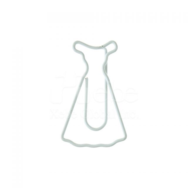 Dress shaped paperclip