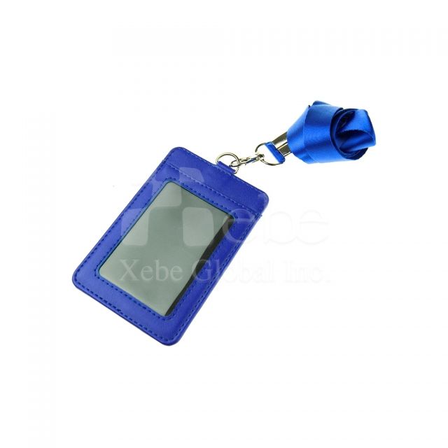 Royal blue two layer id badge 