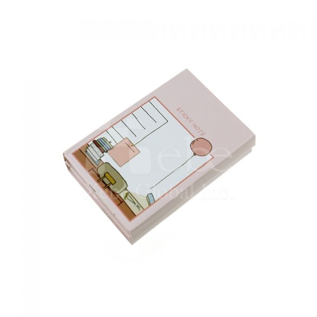 Foldable sticky notes set 