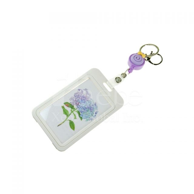 Custom flip cover card holder badge