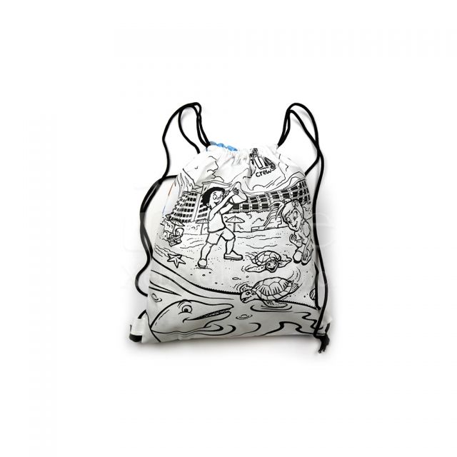 Custom comic style back bag
