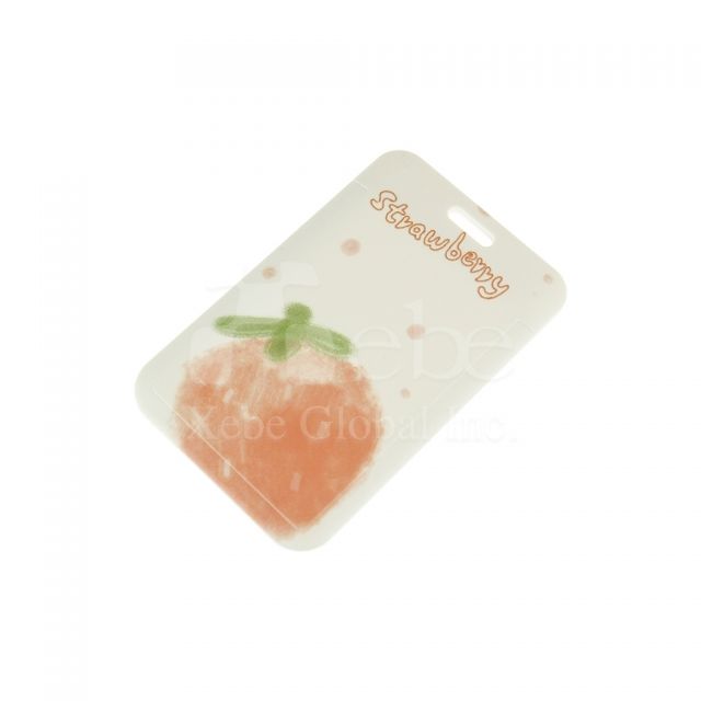 Custom straight id card holder 