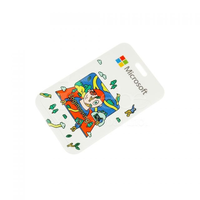 Company logo id card holder 
