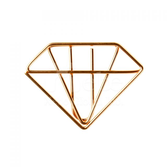 Custom diamond golden paperclip vendor 