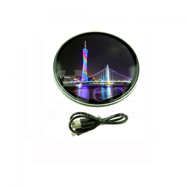Custom night scene wireless charger maker