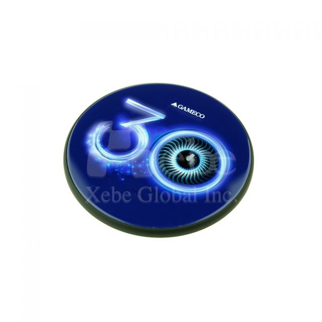 Custom flashing logo wireless charger maker 