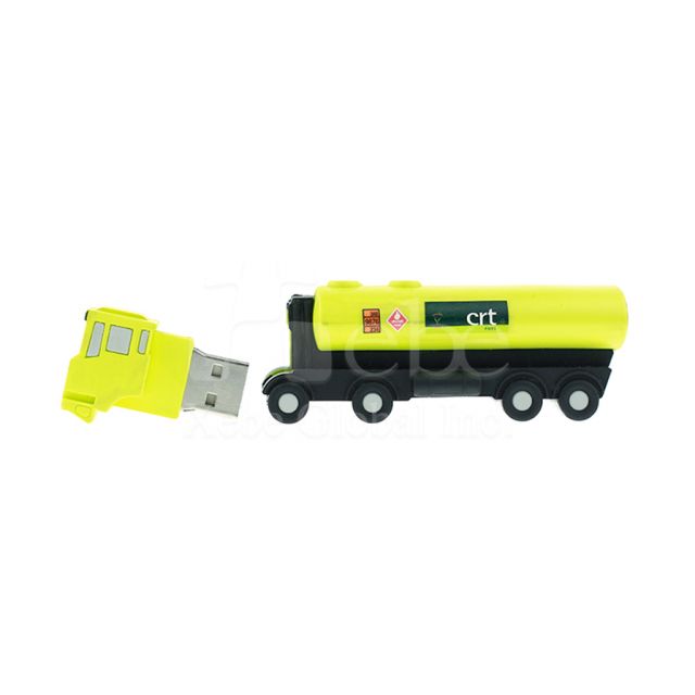 Yellow Tanker truck customized usb