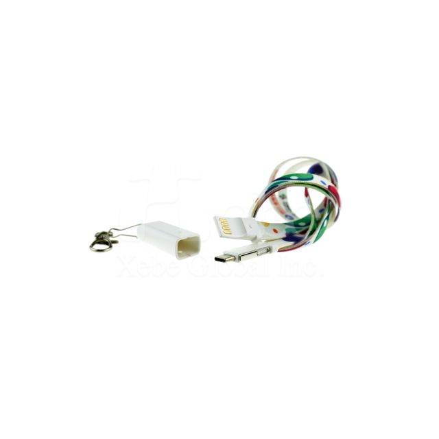Three in one Custom USB Charging Cable