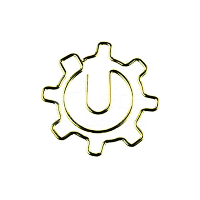 Gear shape custom paperclip