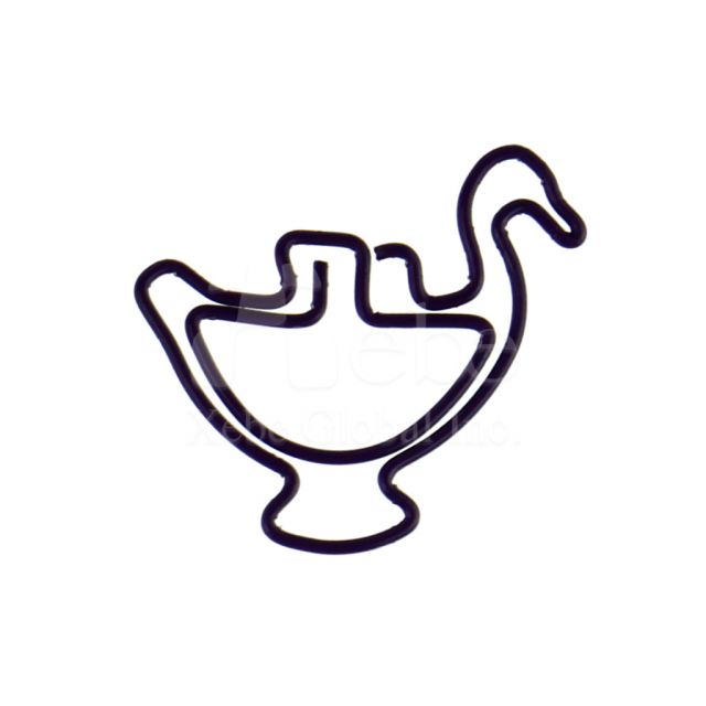 Sweet swan boat custom paperclip