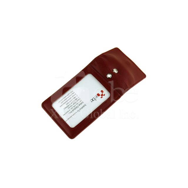 Dark brown translucent card holder