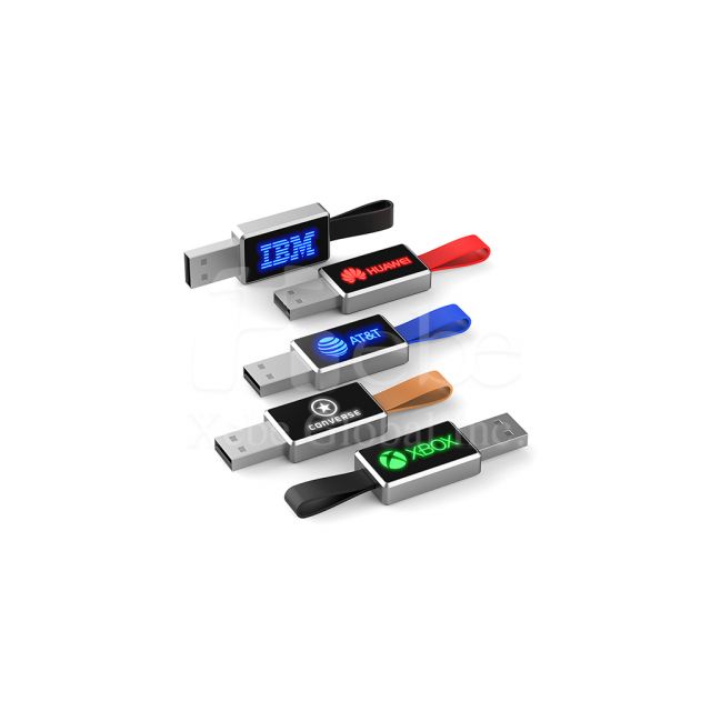 Red Logo flashing customized flash drive