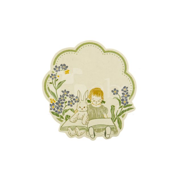 Little girl doll custom post-it notes