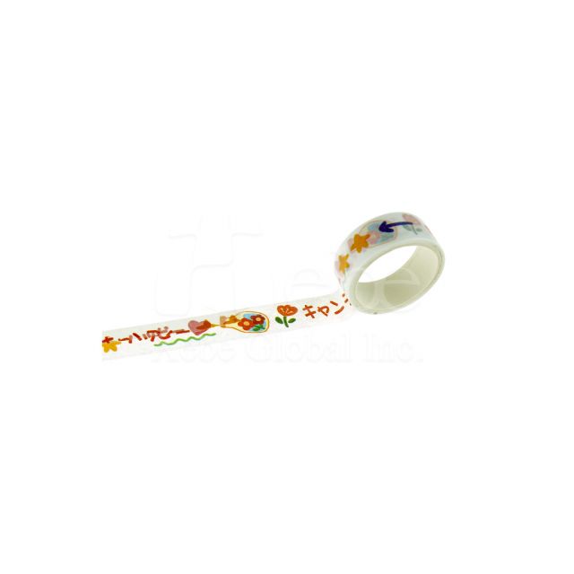 Custom printing slogan masking tape Custom colorful style washi tape 