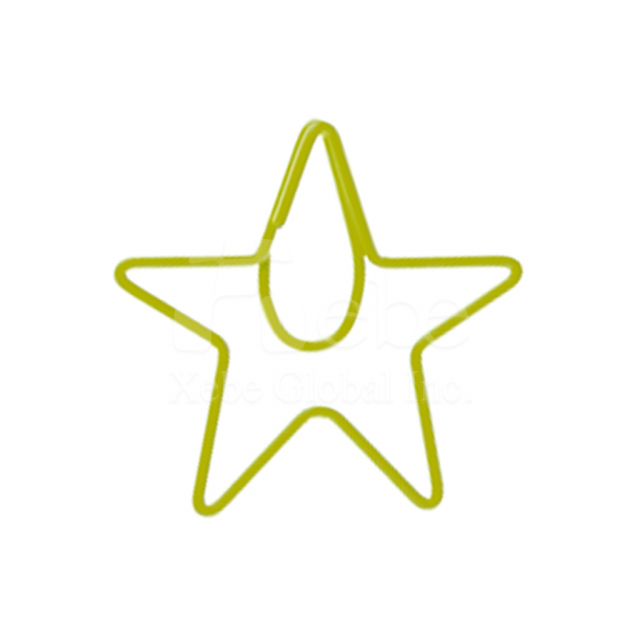 Shining star paper clip customized
