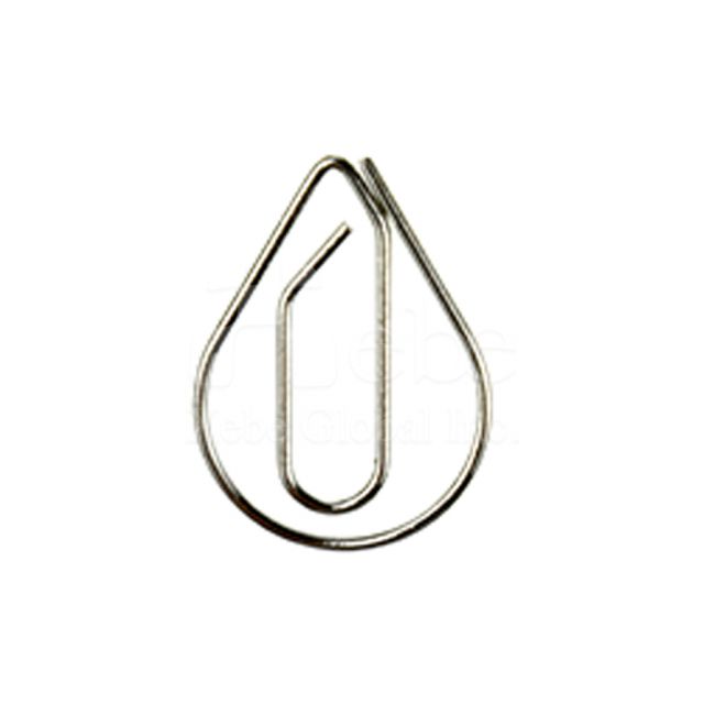 Water drop texture paper clip