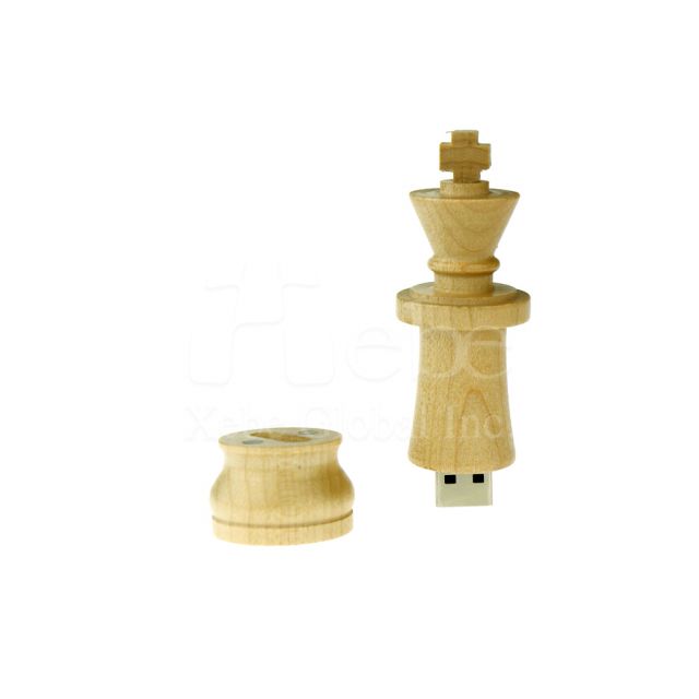 Fighting Wisdom Chess Wooden USB Flash Drive